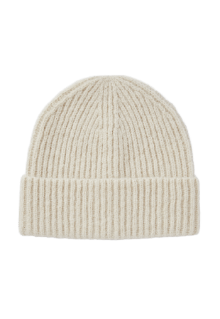 Å WOMAN Ribbstickad mössa FIONA Mössor & hattar Vit ONESIZE