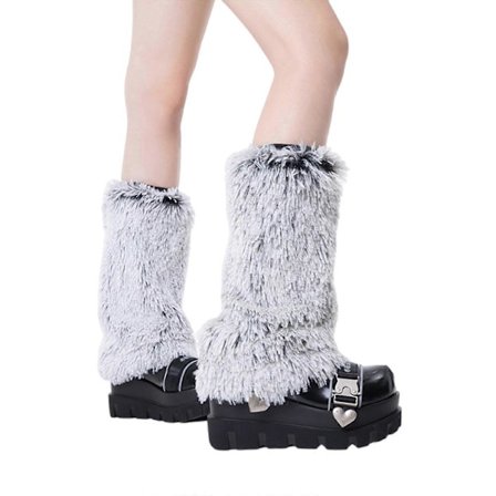 Fuzzy Plys Benvarmere til Kvinder Vinter Termiske Varme Pelsstøvler Omslag Manchetter for at Tilføje Varme og Stilarter til Enhver Ensemble brun