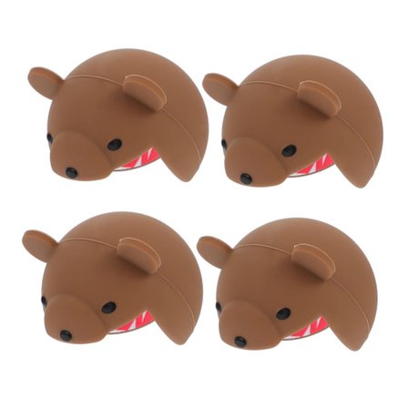 4 stk. hjørnebeskyttere bordbeskyttere bordhjørnebeskyttelse silikone bordhjørnebeskyttelse søde bordkantbeskyttere tegneserie sikker hjørnepude 