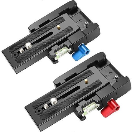 For Manfrotto Plate Clamp Slide-in Hurtigutløserplate Med Klemmebase For Manfrotto 577/ 501/ 504/ 701 HDV Kamerabur