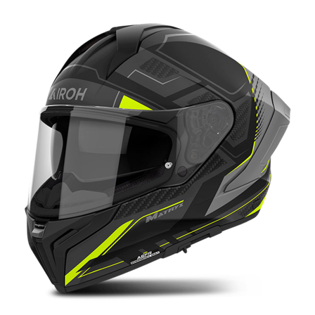 Integraalhelm Airoh Matryx Rocket Mat Mat Geel L