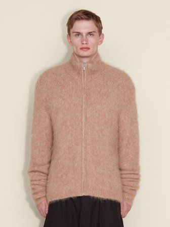 Holzweiler Atlantic Hairy Zip Cardigan - Beige - Men's - Large