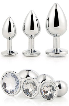 Gleaming Love Silberner Plug-Set