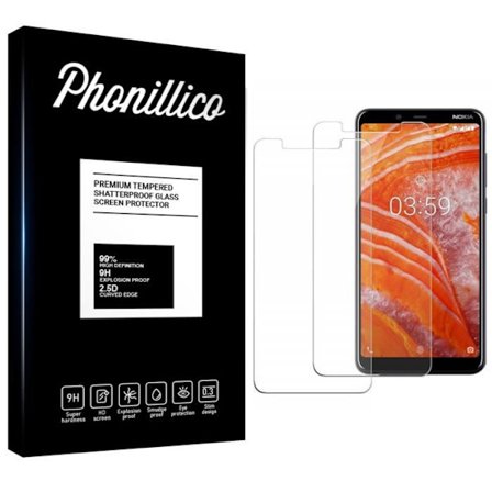 Näytönsuojakalvo - PHONILLICO - NOKIA 3.1 PLUS - 2 kpl - Ultra kestävä - Naarmuuntumaton