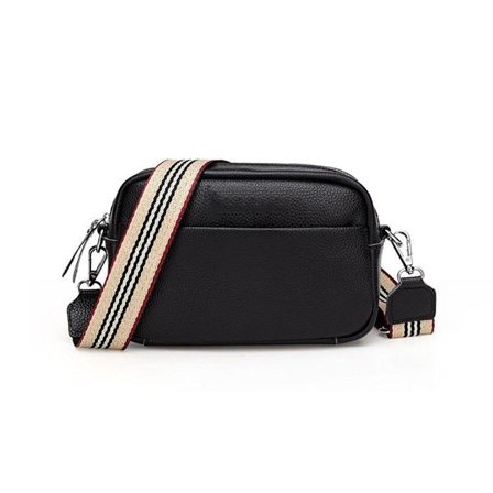 Tasker med bred skulderrem skuldertaske dame lille læder crossbody taske dame