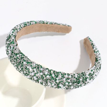 Rhinestone Pannband Enkel Pannband GRÖN