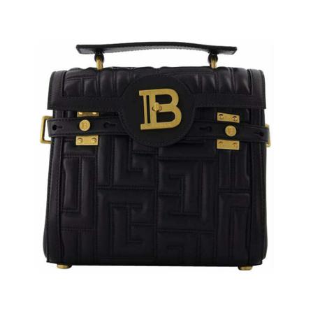 Balmain, BAG Zwart, Dames, Maat:ONE Size,leer