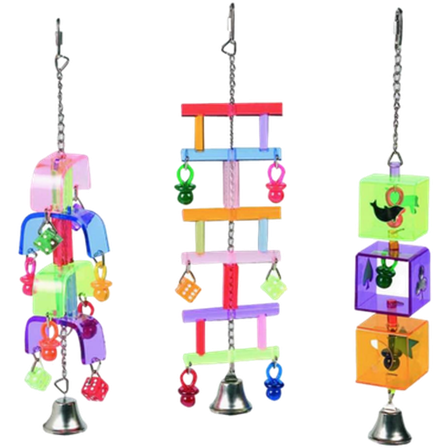 Flamingo - Nivåer for oppheng i akryl 1 stk. - Fugl - Fugleleker - Aktivering - ZOO.no