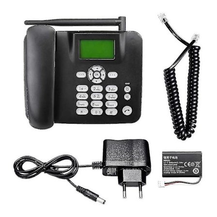 Fasttelefon med 4G, støtte for GSM 850/900/1800/1900mhz SIM-kort, trådløs telefon med antenne