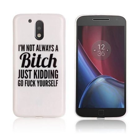 Motorola Moto G4 / G4 Plus mönster silikonskal - Engleska ord