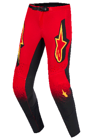 Crossbukser Alpinestars Supertech Scenz rød/svart/gul 34