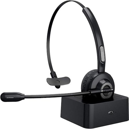 Bluetooth-headset, V5.0 Business trådløst headset med bom