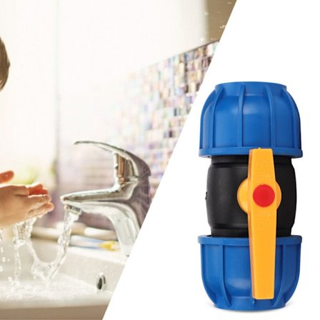 Andra Krantillbehör, 63 mm PE-rörkoppling, Kulventil, Vattenrörkoppling, Ventilkopplingar, Tillbehör