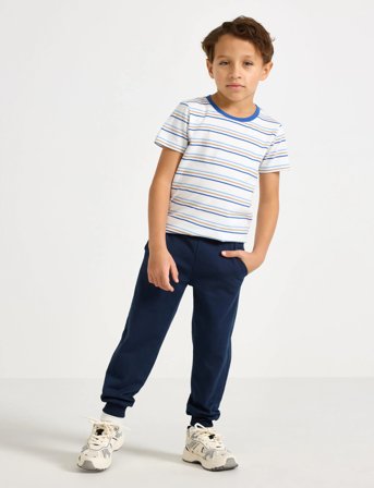 Lindex Trousers Joggers Basic - Blue - 110