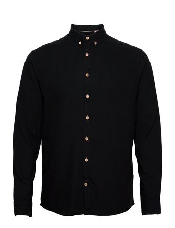 Dean Diego Cotton Shirt Skjorte Uformell Svart Kronstadt