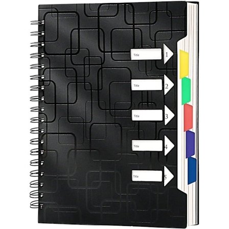 Spiralblock för arbete, 120 sidor, spiralbunden anteckningsbok, linjerad med marginal, A5-storlek