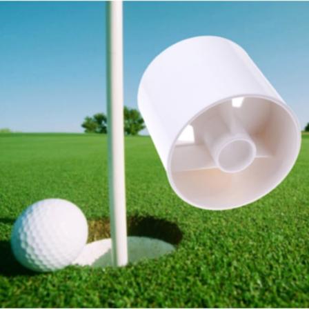 2 kpl - Välttämätön golf-lisävaruste puttiviheriöllesi - Mukautuu valkoiseen ABS-muoviseen, Mitat: 10 cm korkea, halkaisija 10,8 cm 17 mm