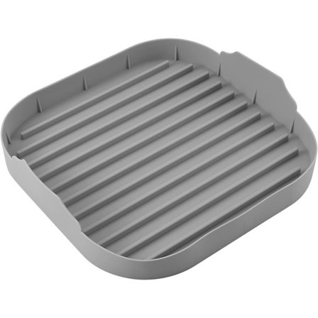 1 grå mikrobølgeovn-baconmaker, matkvalitets silikon baconpanne