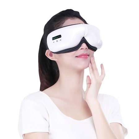 Elektrisk ögonmassageapparat med värme, trådlös uppladdningsbar ögonmassageapparat