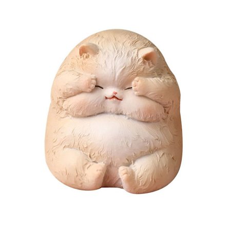 Resin Cat Statue Bobblehead Ornament 3 3