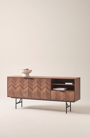 Jotex - Sideboard 40 x 180 Cm Walnussfurnier - DUVBERG - Kaufe Anrichten & Sideboards bei Jotex