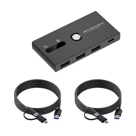Type C og USB 3.0 Switcher til Dobbelt Computer Enhed Deling USB A Type C