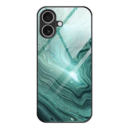 SKALO iPhone 17 Marmor Härdat Glas TPU Skal - Motiv 4