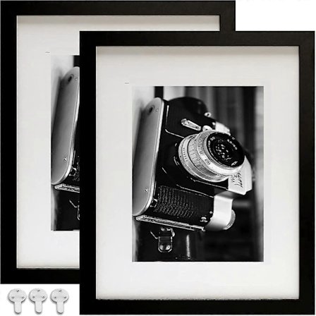 10x12 billedrammer sæt med 2, sort billedramme 10x12, vis billeder 7x9 med passepartout eller 10x12 uden passepartout, multi fotorammer collage til 