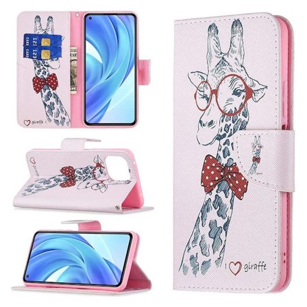 Plånboksfodral Xiaomi Mi 11 Lite - Giraff