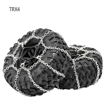 2 stk 1/10 Crawler Stål Snøkjettinger for 1.9 Crawler Dekk 1:10 RC Bil Buggy Truck-yuhao