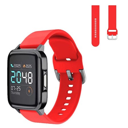 Haylou SmartWatch comfort silicone watch band - Red Size: L