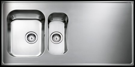 Intra Atlantic AG12-610-KV Diskbänk 1200 mm, vändbar 1200x610 mm, Kök