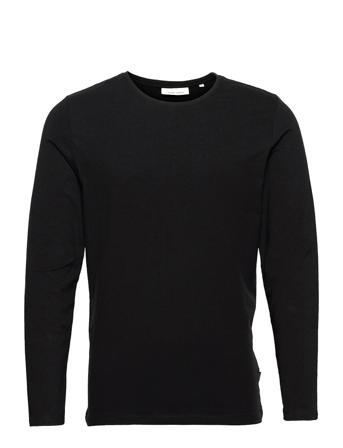 Theo Ls T-Shirt T-shirts Long-sleeved Svart Casual Friday