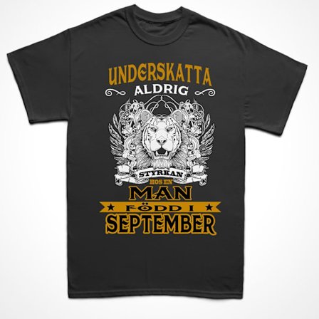 Födelsemånad T-shirt - perfekt present - född i september