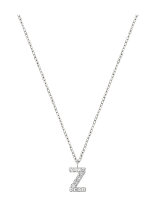 Mockberg Petite Stone Letter Z Steel Necklace Smycken & klockor Dam Silver ONESIZE