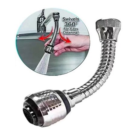 Ny Fleksibel Hane Sprayer Turbo 360 Vask Hane Sprayer Jet Stream Hane Forlængelse Del Bad Køkken Tilbehør 1stk