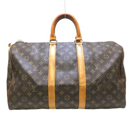 Louis Vuitton Vintage, Pre-owned Polyester travel-bags Bruin, Dames, Maat:ONE Size
