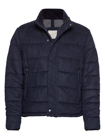 Quilted Faux-Suede Anorak Blue Mango Man
