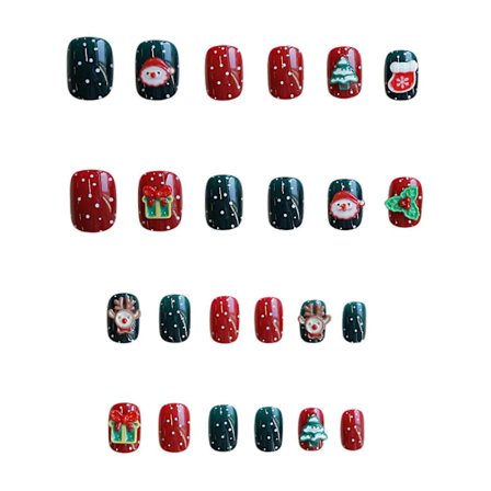 Glad Jul Løsnegler 24-pakning med julemønster Snøfnugg Z-460 God Jul