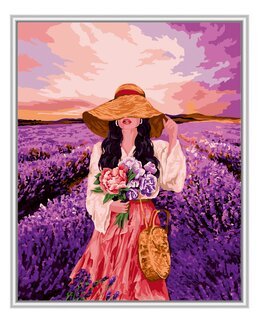 Paint By Numbers Lavendeldrøm - WizardiArt