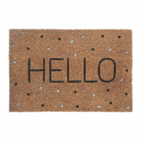Dørmåtte kokosfiber "Hej"