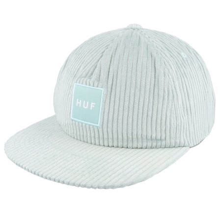 HUF - Green snapback Czapka Z Daszkiem - Box Logo Cord 5 Panel Hat Mint Strapback @ Hatstore