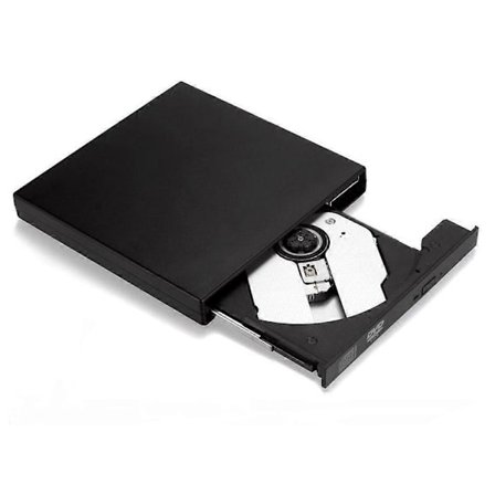Extern USB 2.0 CD/DVD +/-RW-enhet - Portabel Type-C DVD CD Rom-spelare och läsare