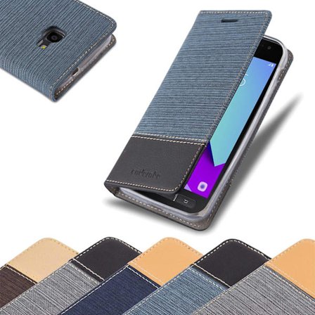 Samsung Galaxy XCover 4 / XCover 4s Hülle Cover Case Etui - im Jeanslook mit Stand Funktion och Kartenfach