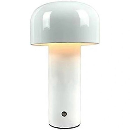1 st Svamplampa med Touch Dimmer Bordslampa för Vardagsrum USB Uppladdningsbar LED Nattlampa Modern Trådlös Rum/Bar/Sovrum/Säng/Arbetsrum/Hemma/Kontor