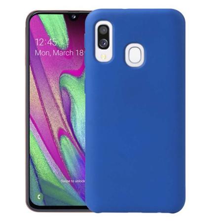 Elegant Smidigt Silikonskal - Samsung Galaxy A40 Mörkblå