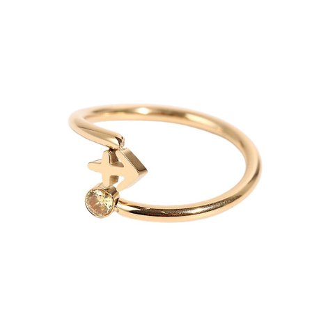 Zodiac Constellation Zircon Open Finger Ring Justerbar Thumb Ring Kvinder Pige Smykker Gave