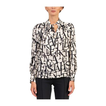 Elisabetta Franchi, Blouses Wit, Dames, Maat:S,Viscose