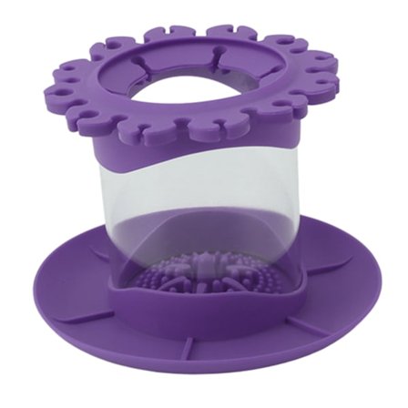 Makeup Brush Cleaner Rund löstagbar borste Scrubber Board Cleaner Multifunktionell borste Rengöringsmatta Cup för hem sovsal Lila