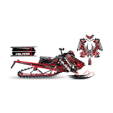 Tarrasarja SweTown Barely Punainen - Polaris Axys 800 Switchback XCR 2018-2020